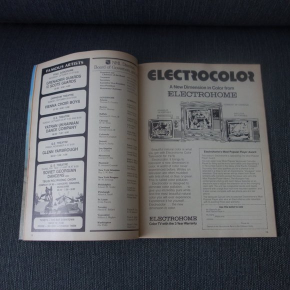 Vintage Vancouver Canucks Magazine October 25 1977 Vol 8 No3 Canucks vs LA Kings - Picture 14 of 14